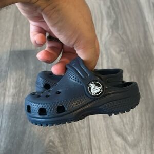 Navy Blue Baby Crocs